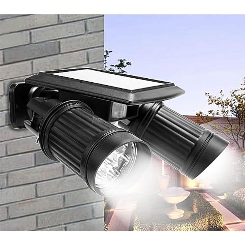 14 Leds Solar Pir Motion Sensor Light With Rotatable Double Heads Outdoor Security Light