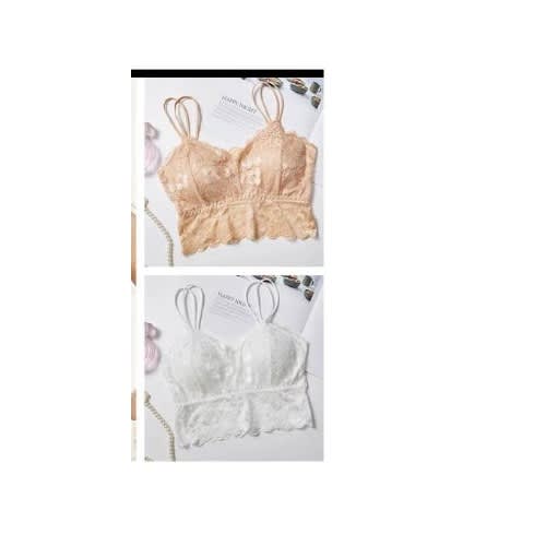 Ladies 3 In 1 Lace Bralette Tube Tops