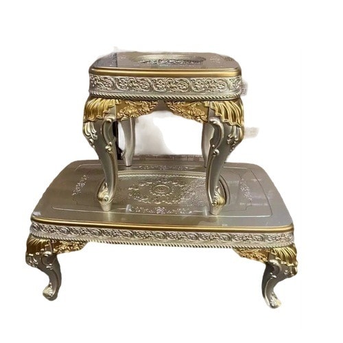 Ultimate Gold Royal Center Table With 2 Side Stools