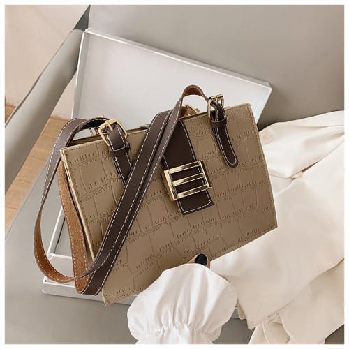 Unique Classy Handbag- Nude