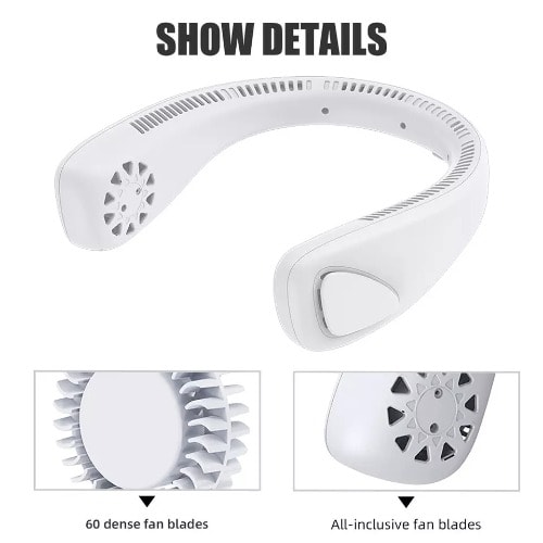 Portable Rechargeable Bladeless Mini Neck Fan