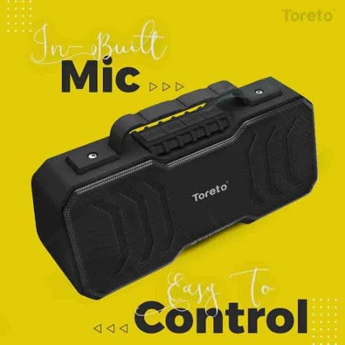 Toreto Hustler-346 Bluetooth Wireless Speaker With Stereo Sound - 10W