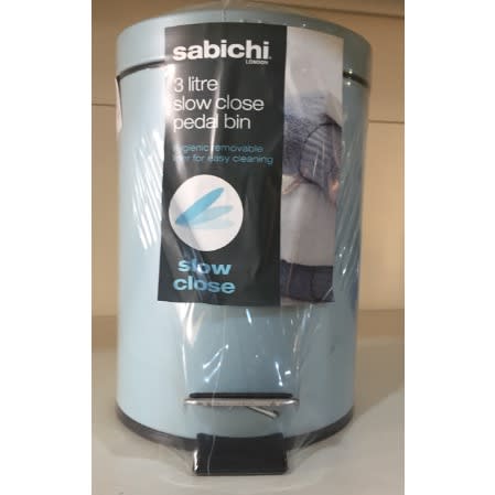 3 Liters Matt Blue Pedal Bin