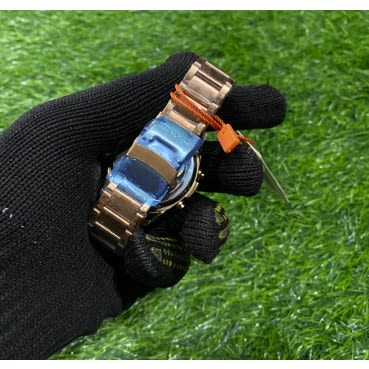 Digital Led Water Proof Wrist Watch - Rose Gold