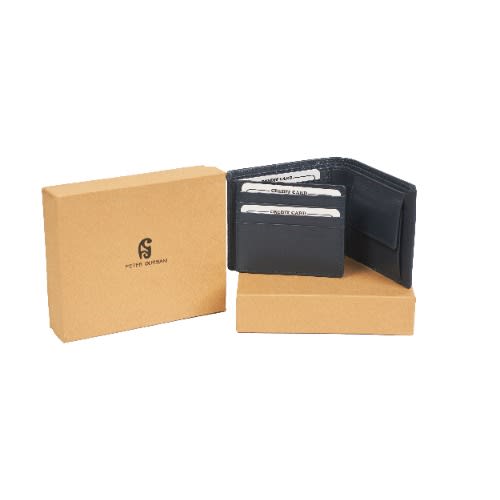 Peter Gurbani Leather Wallet - Blue