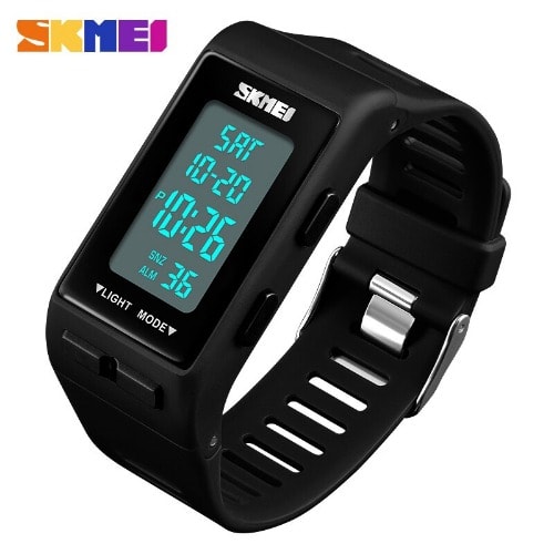 Digital Top Sport Men's Rubber Strap Wrist Watch