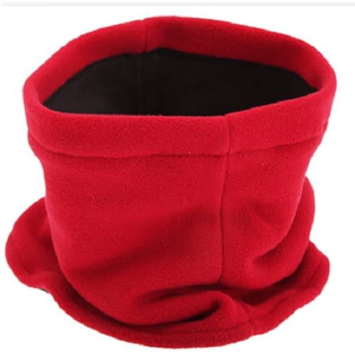 Head Wrap Partial Face Coverage Reversible Multi-functional -red