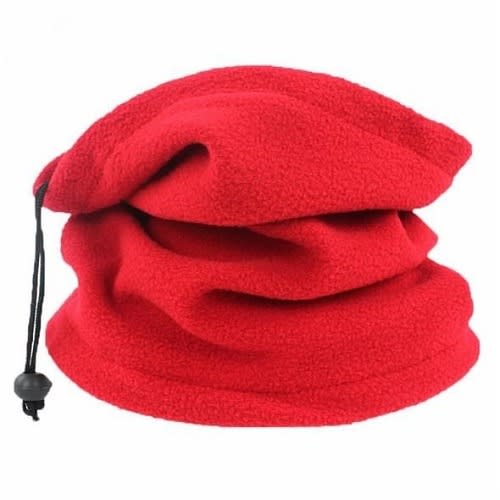 Head Wrap Partial Face Coverage Reversible Multi-functional -red