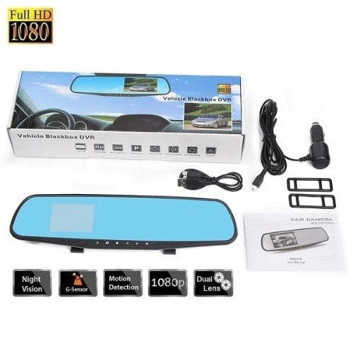 Dual Camera Car Dvr Full Hd 1080p Vehicle Blackbox Dvr Recorder