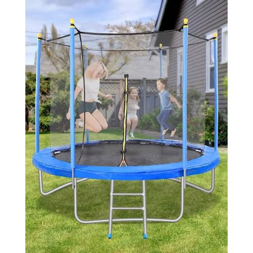 8ft Kid's Trampoline With Safety Net