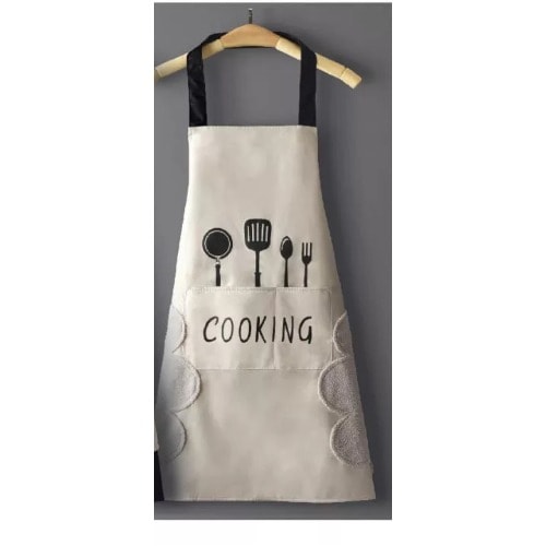 Adjustable Kitchen Apron- Cream