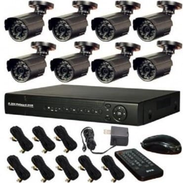 CCTV Security Recording System 8 Camera with Internet And 3G Phone Viewing Ability