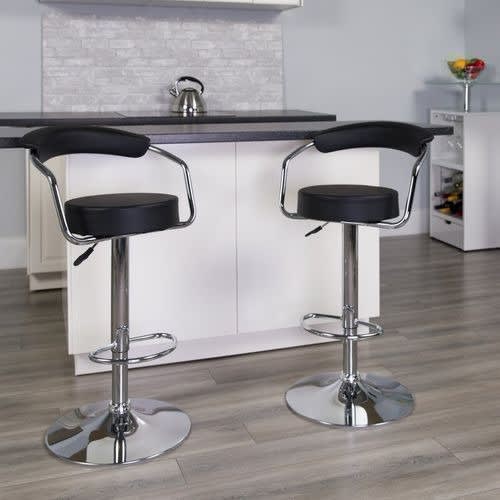Adjustable Swivel Bar Stool - Set Of 2