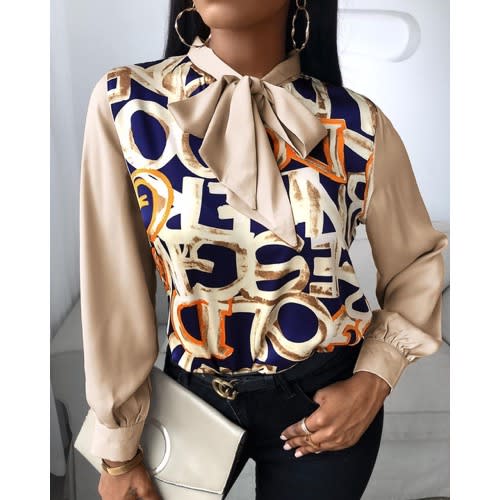 Lovely Corporate Top - Beige