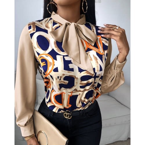Lovely Corporate Top - Beige