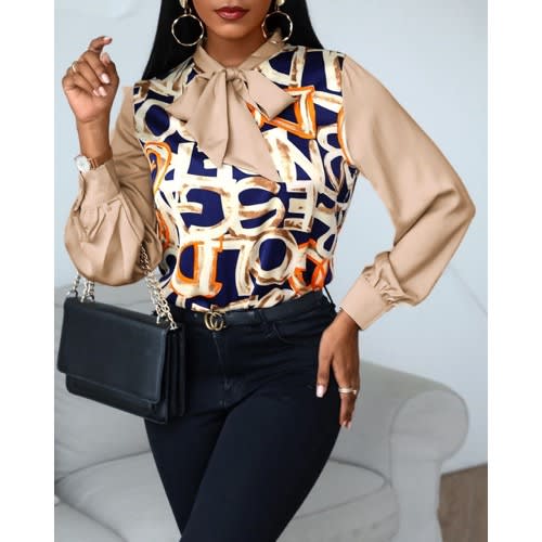 Lovely Corporate Top - Beige