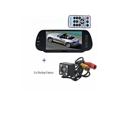 Universal Lcd Hd Digital Car Rear View Mirror With Bluetooth Mp5 Reverse Camera