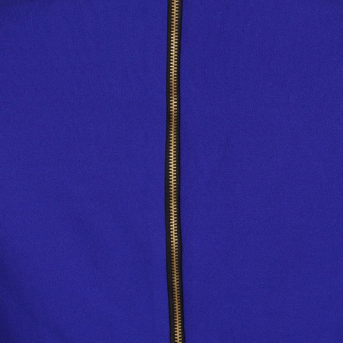 Shift Dress With Gold Zip - Blue