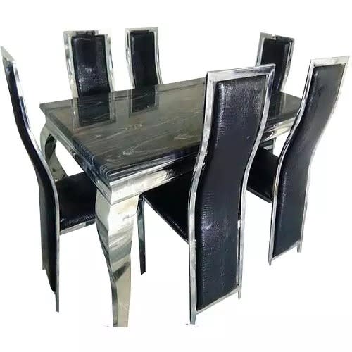 Marble Dinning Table + 6 Chairs
