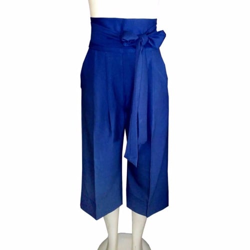 Pleated Pants - Blue