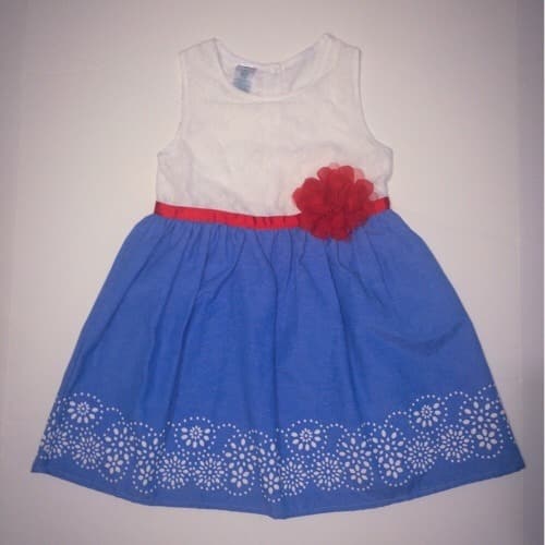 Wonderkids Lace Cchambray Dress