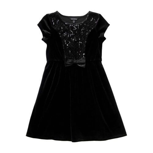 Velour Dress - Black
