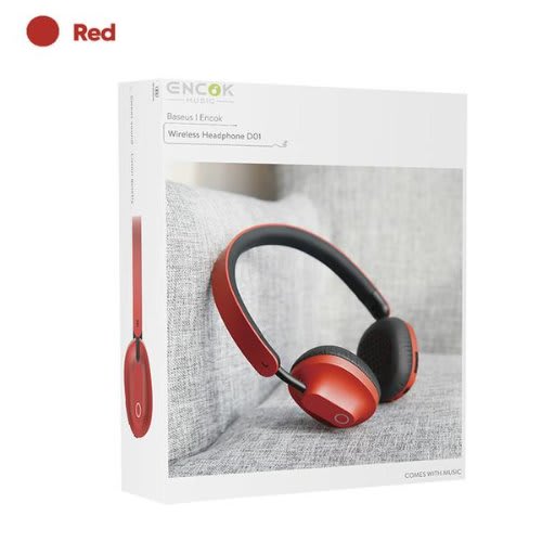 Encok Bluetooth Wireless Headphone D01 - Red