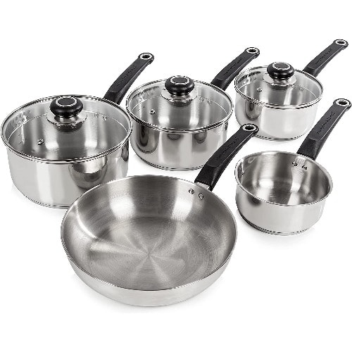 Stainless Steel Equip Pan - 5Piece Set