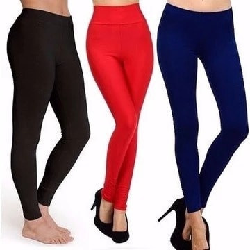 Leggings For Ladies - Set Of 3 - Multicolour