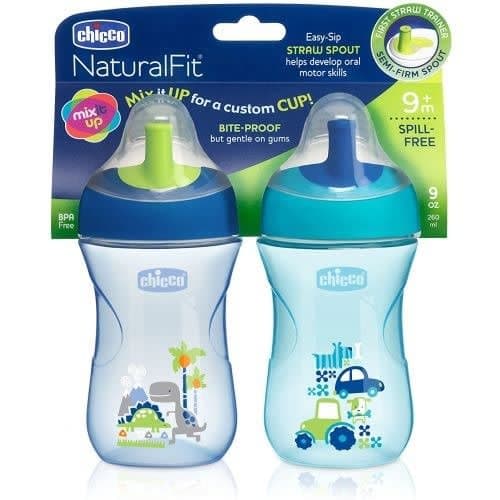 First Trainer Sippy Cup 9oz 9m + 2pcs - Teal & Blue