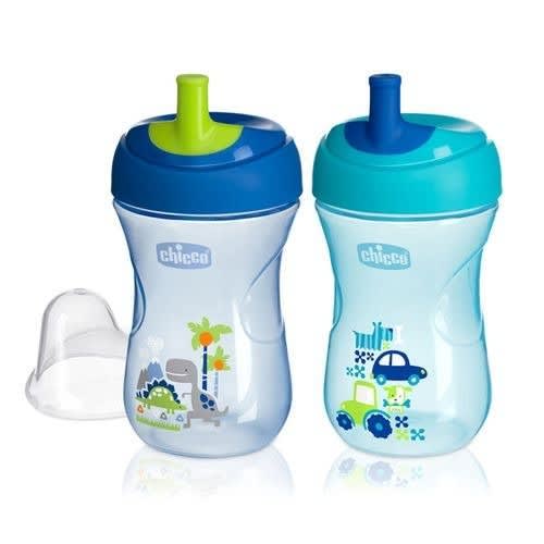 First Trainer Sippy Cup 9oz 9m + 2pcs - Teal & Blue