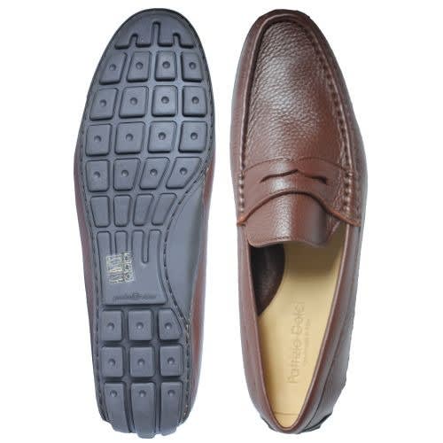 Cervo Miel Buffalo Skin Brown Loafers