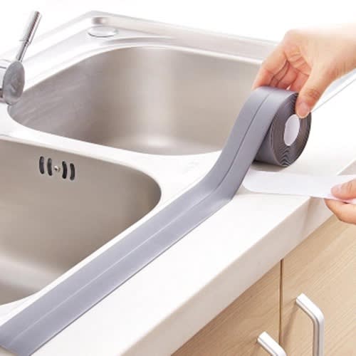 Hot Waterproof Self Adhesive Wall Sealing Strip Tape For Bathroom Basin Kitchen Sink