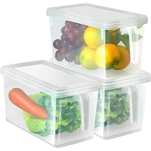 Plastic Storage Container X 3pcs