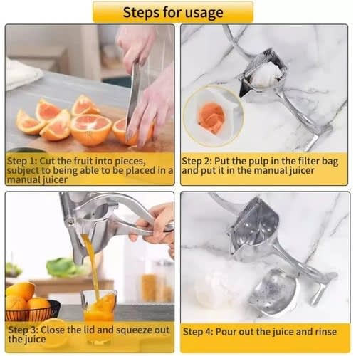 Heavy Duty Single Press Stainless Steel Manual Juicer