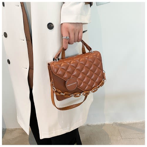 Ladies Handbag - 8X7X13cm - Brown