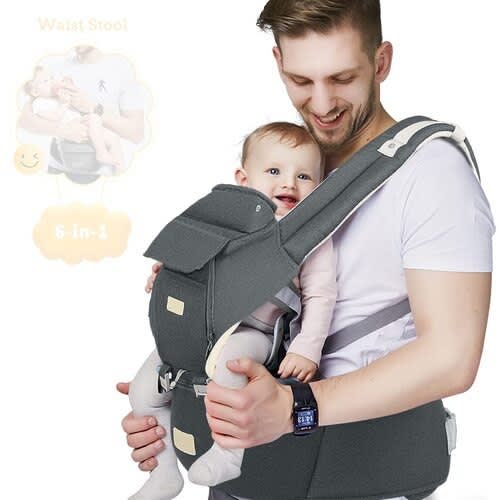 Baby Carrier With Waist Stool -6-in-1
