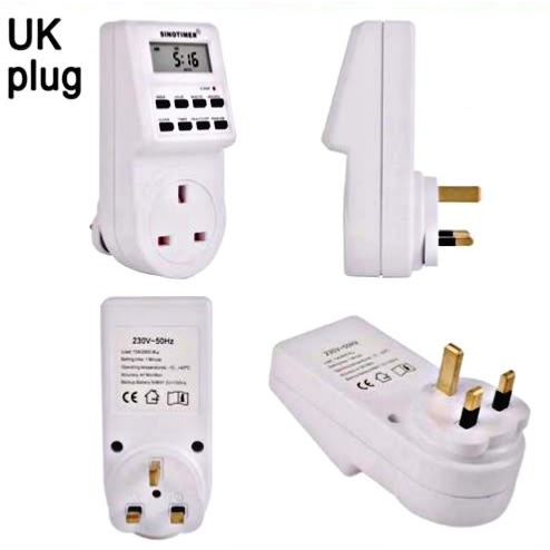 Digital Weekly Programmable Electrical Wall Plug-in Power Socket Timer Switch