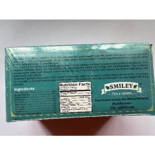 Smiley 100% Natural Herbal Magic Slim Tea - 20bags