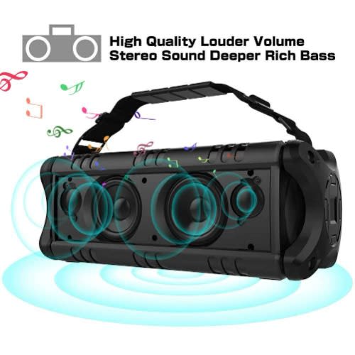 Wireless Bluetooth Speakers & 8000mAh Battery Power Bank - D8 Outdoor Portable Waterproof