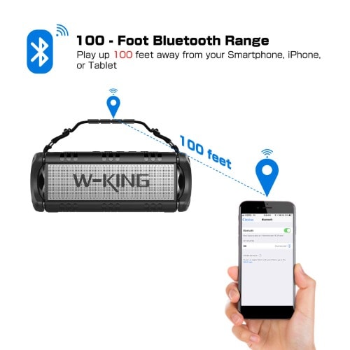 Wireless Bluetooth Speakers & 8000mAh Battery Power Bank - D8 Outdoor Portable Waterproof