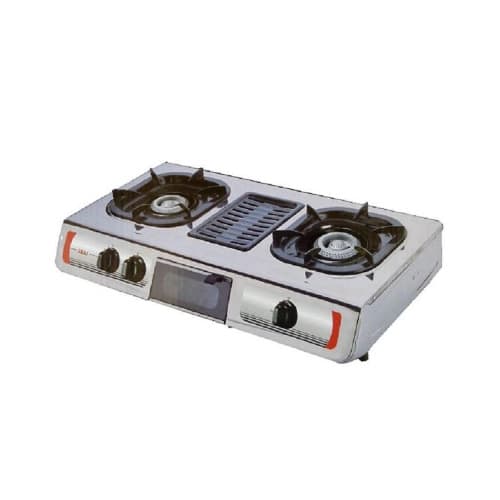 Gas Stove with Grill Compartment