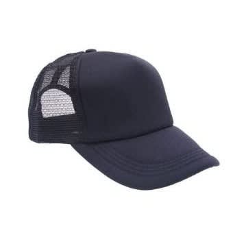 Plain Face Cap - Black