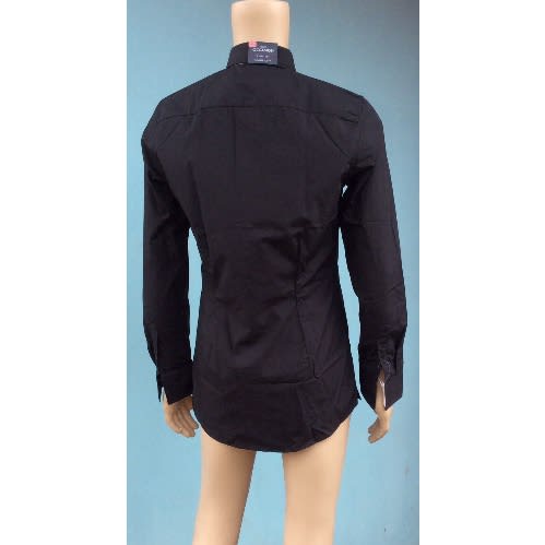 Unique Long Sleeve Shirt with Sequin - Black