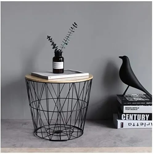 Wire Mesh Decorative Side Stool With Cover