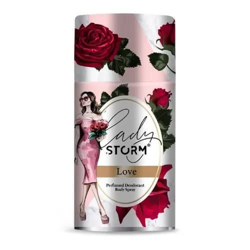 Lady Perfumed Deodorant Body Spray  - Love - 250ml