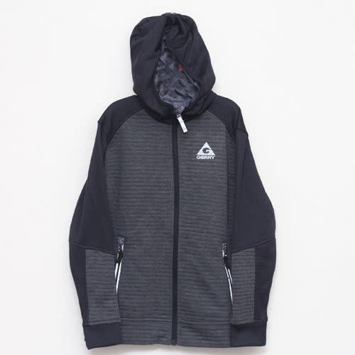 Boys Zipper Sweatshirt - Grey/black