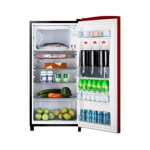 Single Door Refrigerator With Dispenser - Red -176L