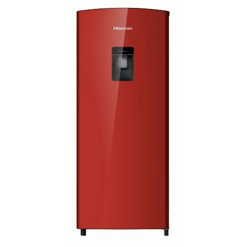 Single Door Refrigerator With Dispenser - Red -176L
