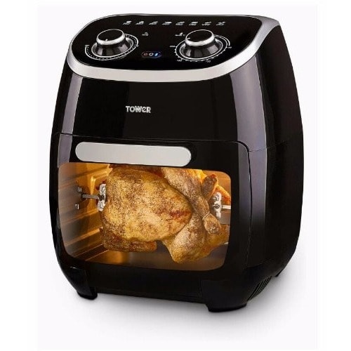 11 Litre 5-in-1 Manual Air Fryer Oven With Rapid Air Circulation & Rotisserie - 2000W